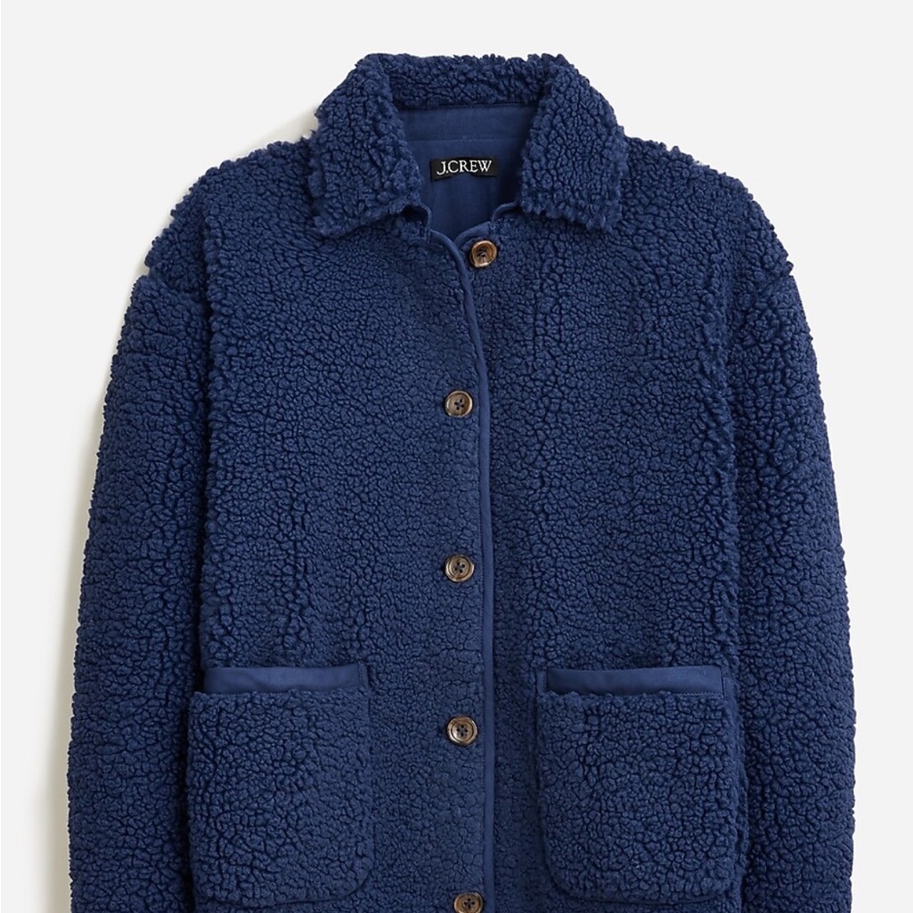 NWOT J. Crew Faux sherpa Barn Jacket
